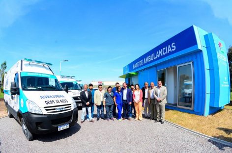 Ariel Sujarchuk inauguró la nueva base municipal de ambulancias en Belén de Escobar