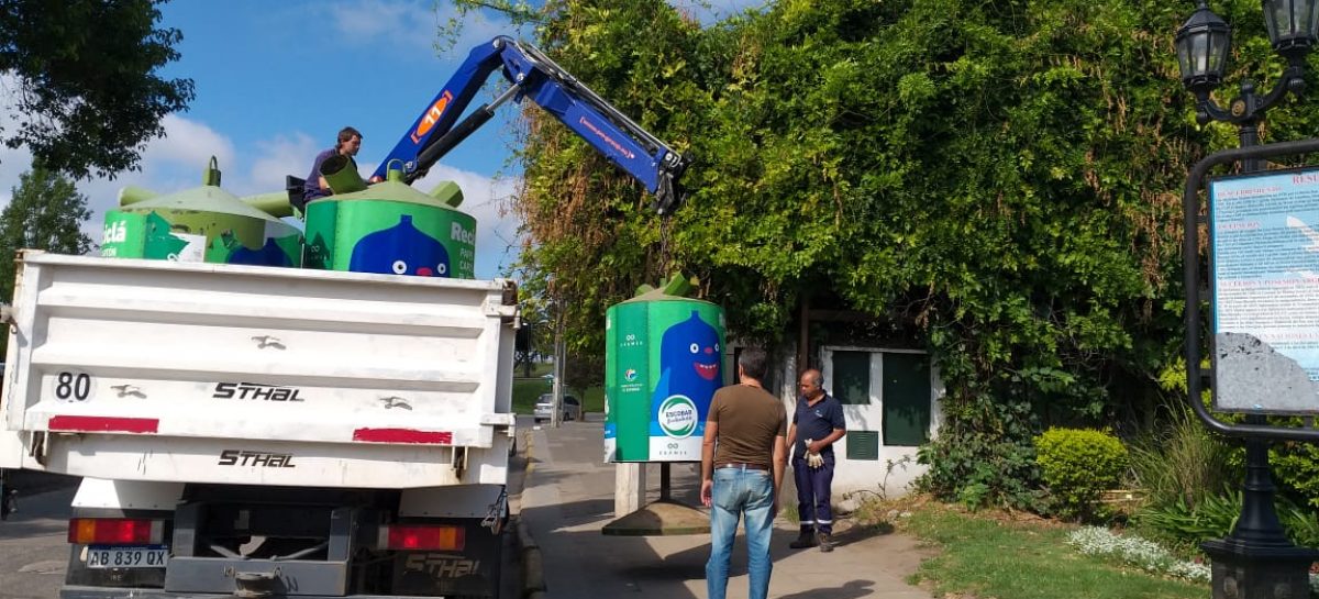 Escobar Sustentable: la Municipalidad instaló 10  nuevas campanas verdes en distintos puntos del distrito