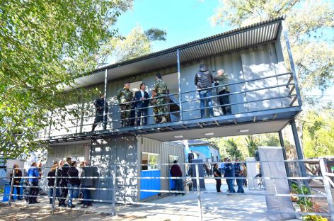 Quedaron inauguradas las nuevas sedes de la Policía Rural y del Centro de Salud Los Arenales