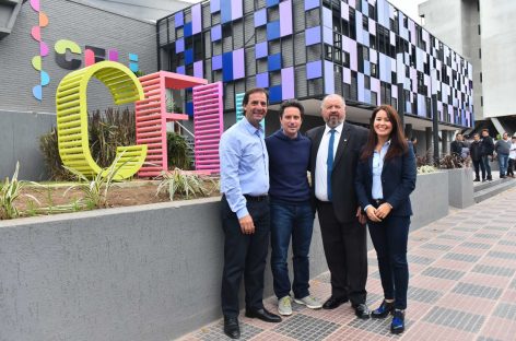 Ariel Sujarchuk y Gabriel Sánchez Zinny recorrieron el nuevo Centro de Educación Lúdica Interactiva