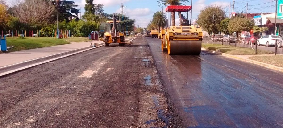 En Garín, la Municipalidad avanza en la última etapa de repavimentación del Boulevard Presidente Perón