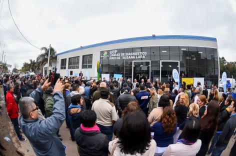 En Maquinista Savio quedó inaugurada la obra de ampliación de la Unidad de Diagnóstico Precoz Doctora Susana Lara