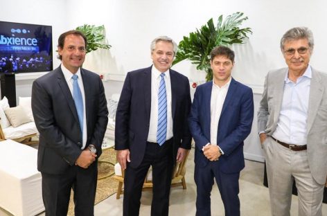 Ariel Sujarchuk estuvo junto al presidente Fernández y el gobernador Kicillof en la inauguración de una empresa en Garín