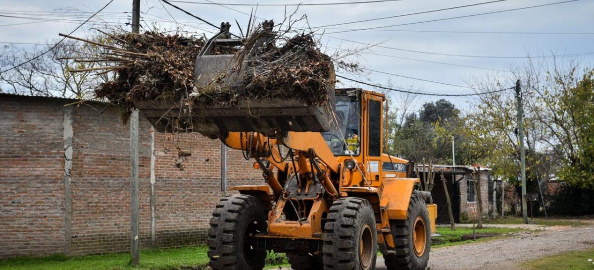 El municipio recolectó más de 11.000 kilos de materiales reciclables y realizó trabajos de limpieza y mantenimiento