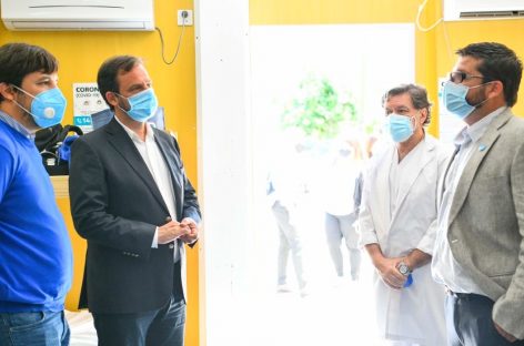 Sujarchuk y el viceministro Kreplak mantuvieron una reunión de trabajo y recorrieron el Hospital Provincial Erill