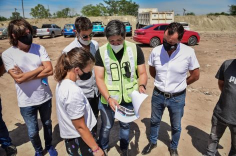 Verónica Sabena recorrió las obras del Polo Ambiental en Maquinista Savio y las futuras oficinas administrativas en Ingeniero Maschwitz