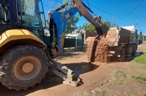 La Municipalidad de Escobar continúa con los trabajos de mantenimiento del espacio público y estabilizado de calles