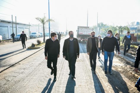 Sujarchuk, Katopodis, Arroyo y Simone recorrieron obras trascendentales para mejorar la infraestructura vial y sanitaria del partido de Escobar