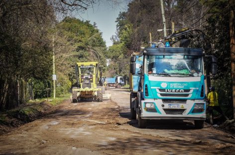 Continúan en ejecución obras de pavimentación en Belén de Escobar e Ingeniero Maschwitz