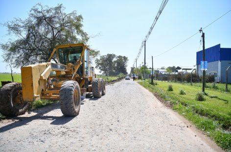 Comenzó la obra de asfalto de la calle Caballito Blanco, otra vía alternativa para ir de Matheu a Escobar