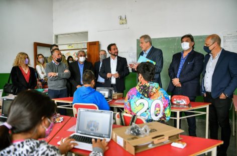 El ministro de Educación Perzyc estuvo en Garín y se reunió con el intendente