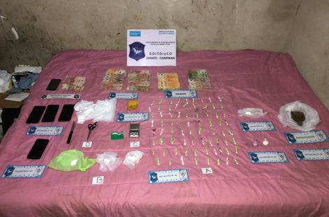 Desbaratan una banda narco criminal y secuestran una importante cantidad de drogas en la localidad de Garín