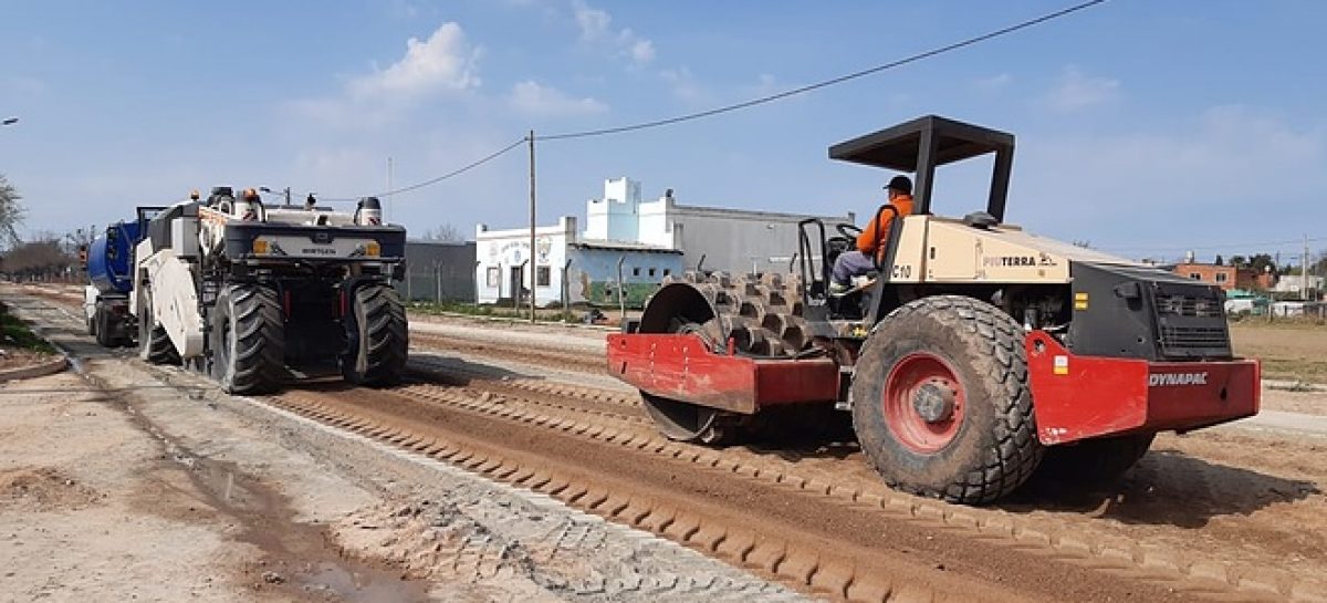 Se intensifican los trabajos de pavimentación en distintos puntos de Belén de Escobar, Garín y Loma Verde