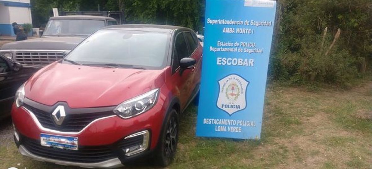 Detienen en Maschwitz a integrantes de una banda dedicada al robo de autos