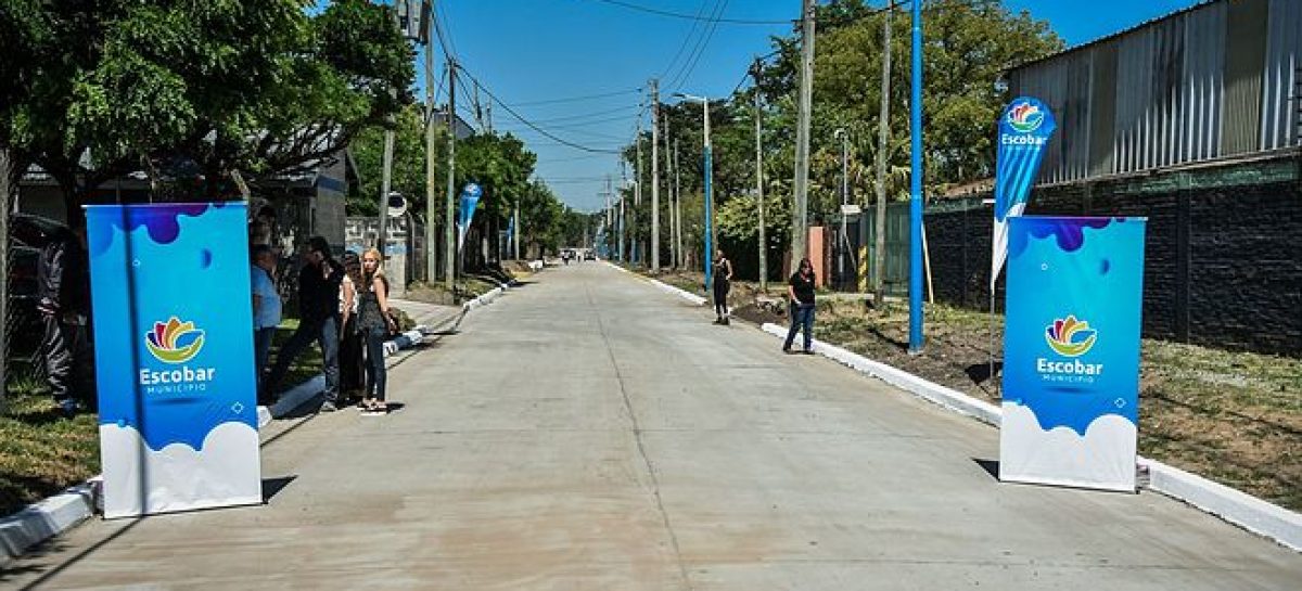 Quedó inaugurada la obra de pavimentación en la calle Zabala que permitirá un nuevo acceso rápido a Garín