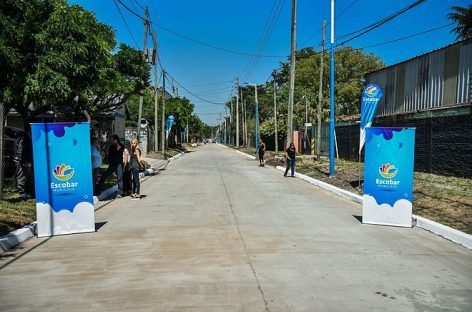 Quedó inaugurada la obra de pavimentación en la calle Zabala que permitirá un nuevo acceso rápido a Garín