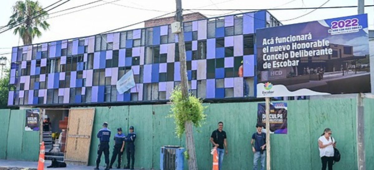 Avanza la obra de construcción del nuevo edificio donde se reubicará el Concejo Deliberante de Escobar