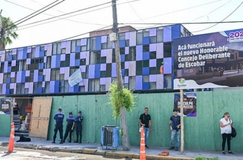 Avanza la obra de construcción del nuevo edificio donde se reubicará el Concejo Deliberante de Escobar