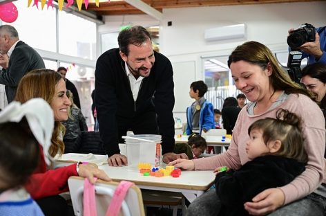 Sujarchuk y Tolosa Paz inauguraron el nuevo Centro de Desarrollo Infantil de Maquinista Savio