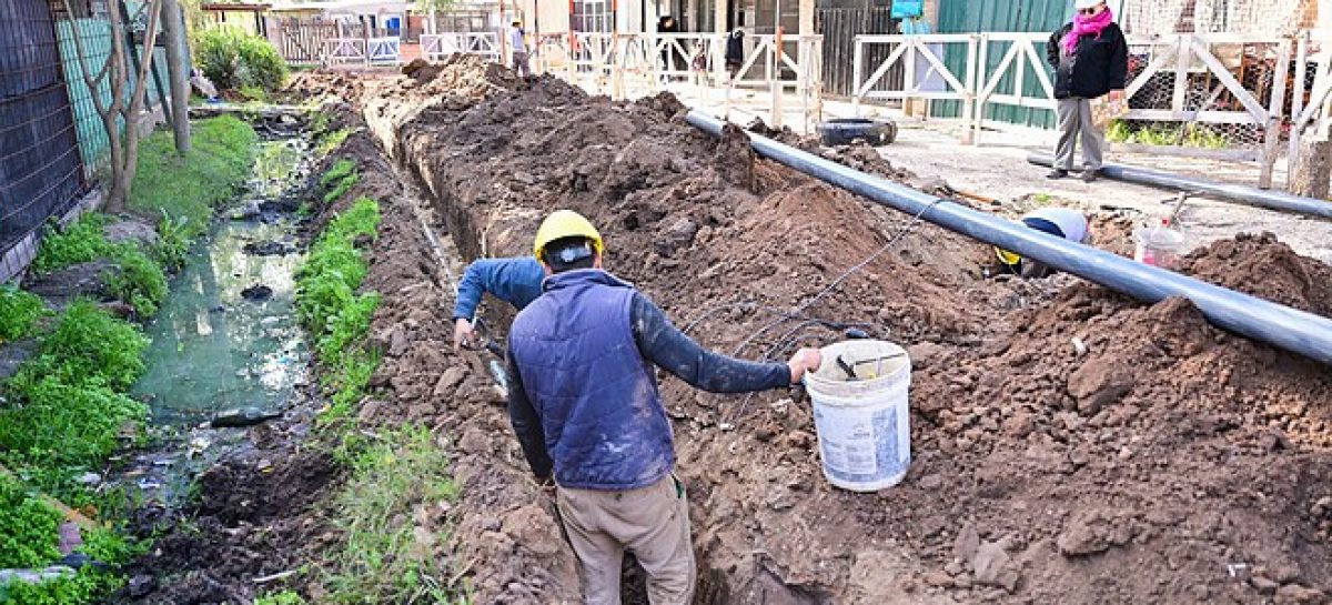 Obras en Maquinista Savio: avanza la primera red de agua corriente y la pavimentación de la calle Florida