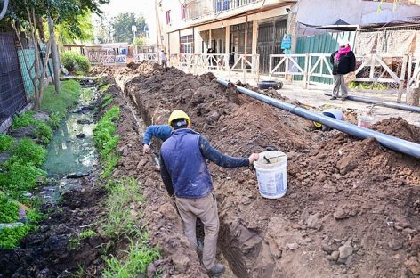 Obras en Maquinista Savio: avanza la primera red de agua corriente y la pavimentación de la calle Florida