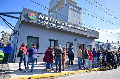 Maquinista Savio: ya funciona la nueva Base Operativa de Prevención Comunitaria y avanzan los trabajos de repavimentación en la Ruta 26