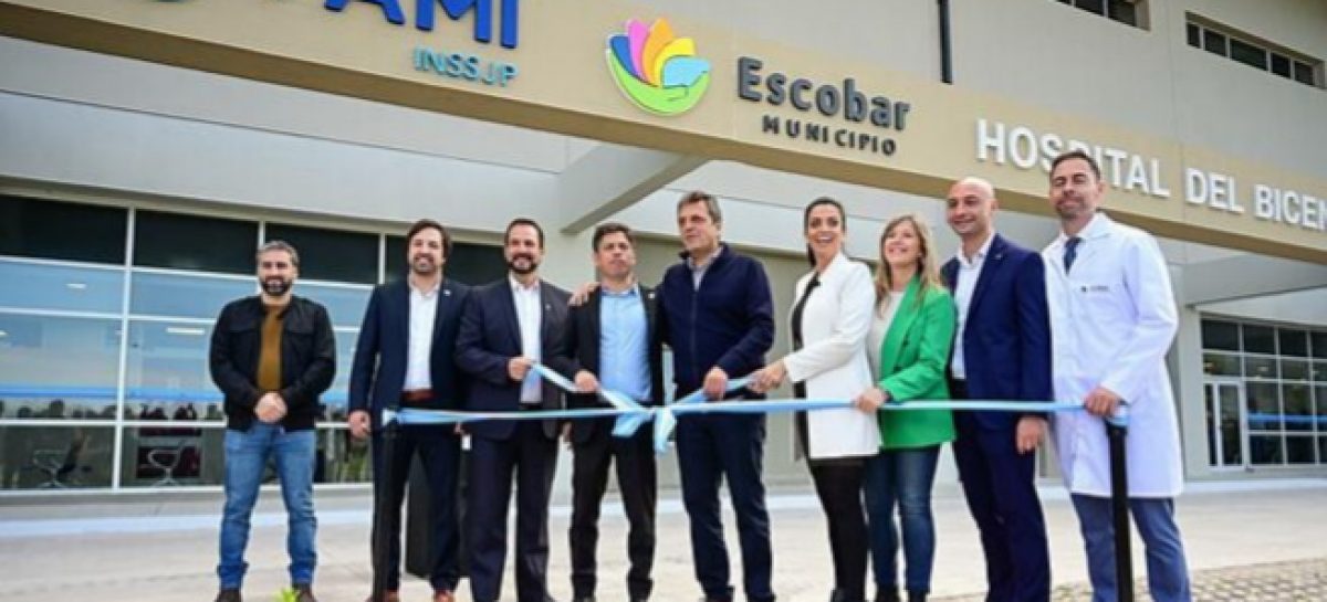 Garín: con la presencia de Massa, Kicillof y Sujarchuk se inauguró la primera etapa del Hospital del Bicentenario