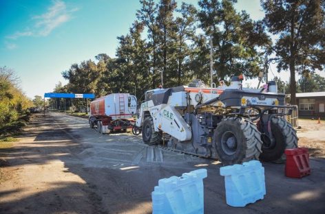 Comenzó la repavimentación de la calle Independencia en Ingeniero Maschwitz