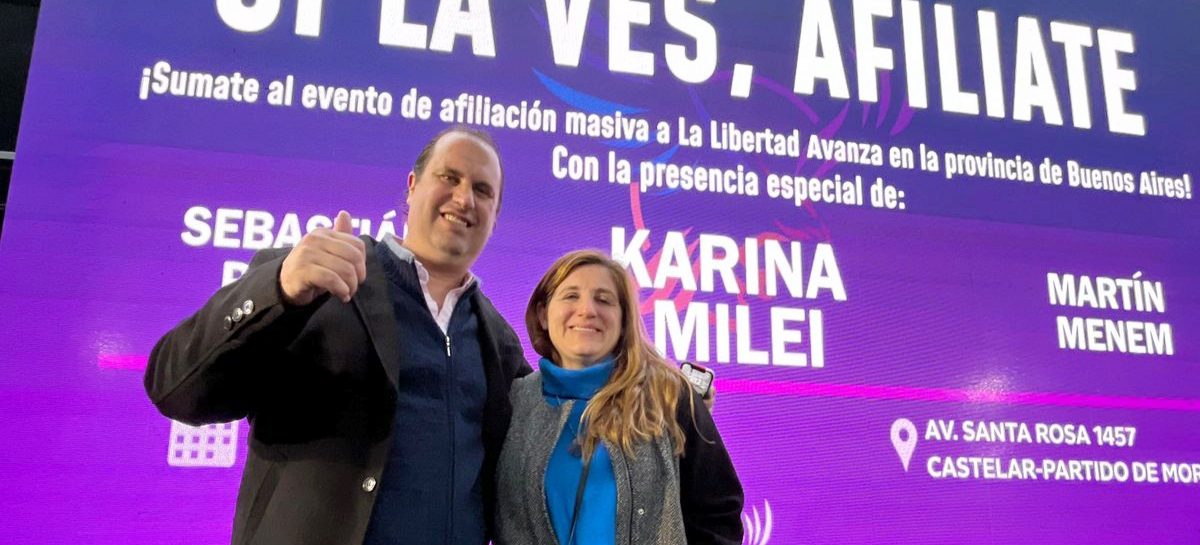 Gianfrancesco participó del masivo evento de afiliación de La Libertad Avanza