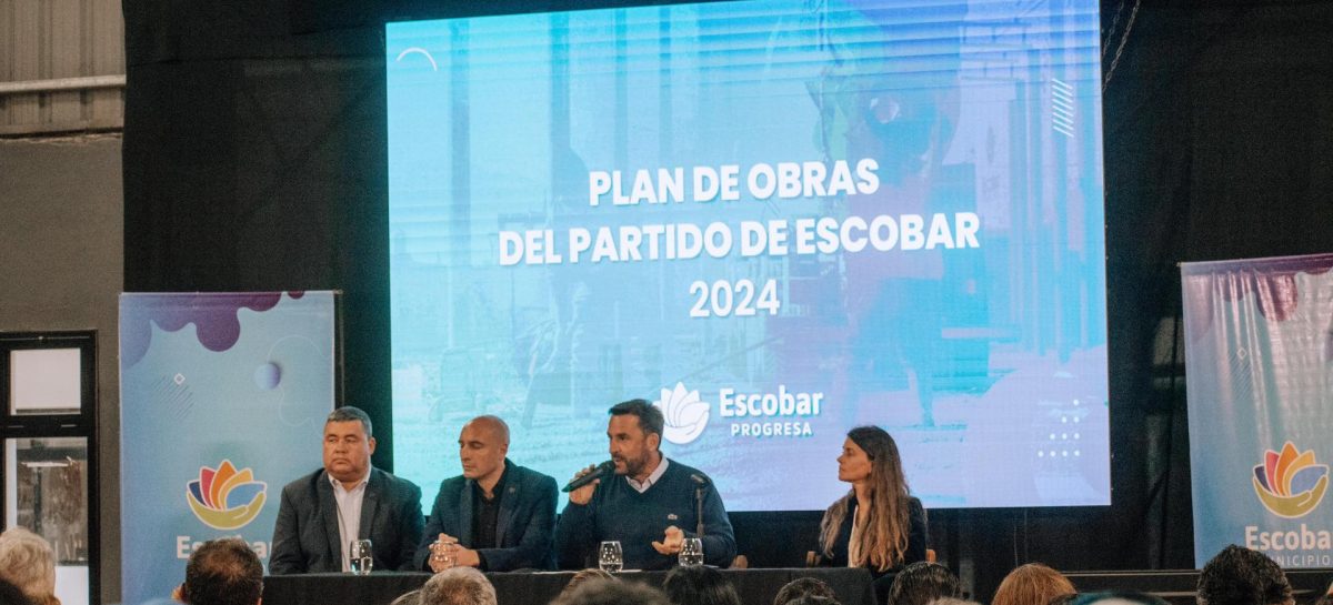 En 2024 la inversión en obra pública en Escobar superará los $84.000 millones