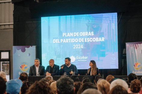 En 2024 la inversión en obra pública en Escobar superará los $84.000 millones