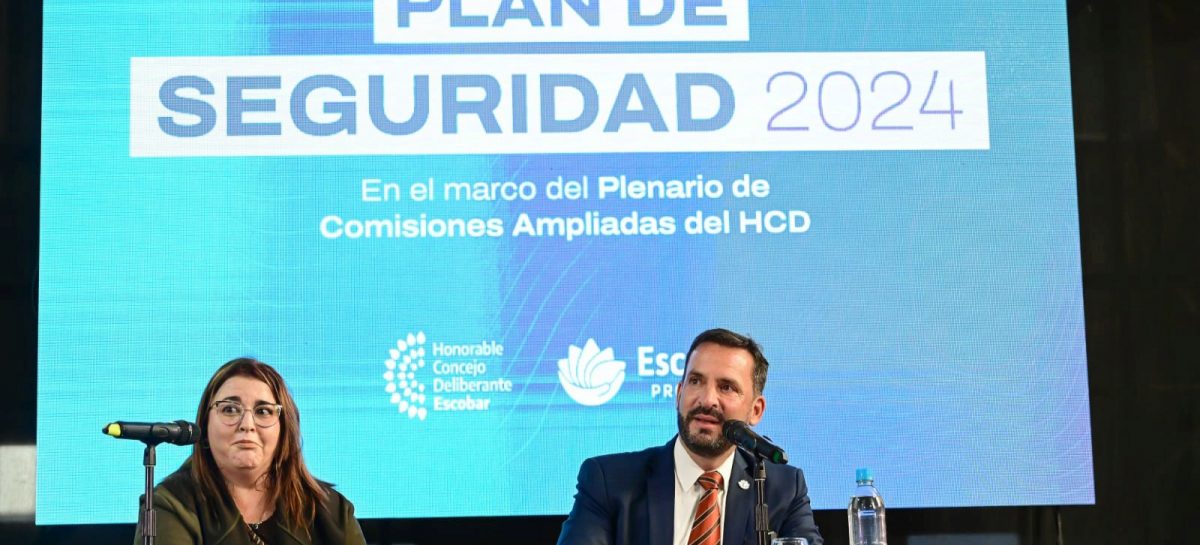 Presentación del Plan de Seguridad 2024: el municipio de Escobar invertirá más de 16.000 millones de pesos